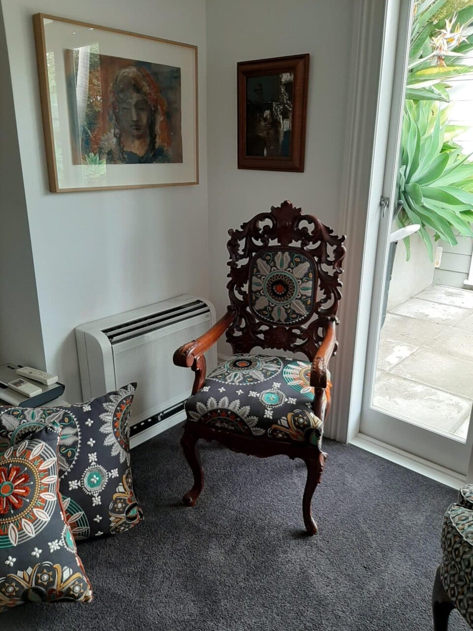 Whangarei Upholstery - carved antique chair in Whangarei